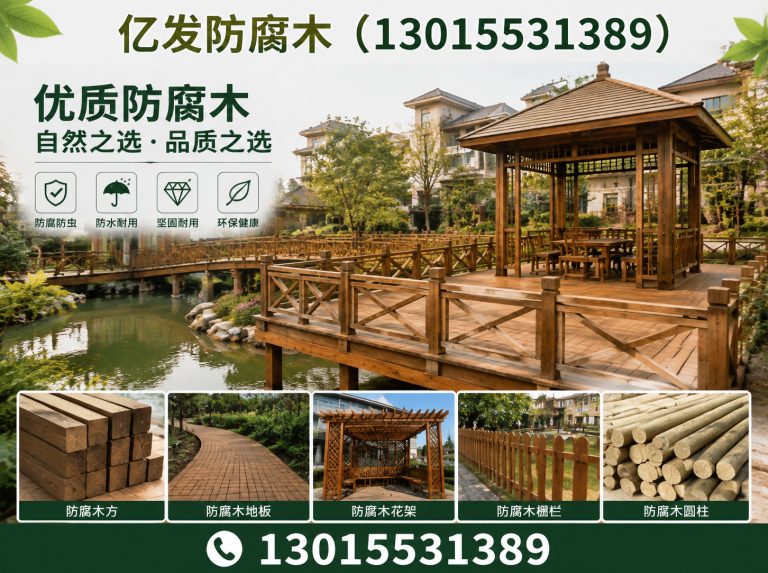 新密市郑州防腐木厂家展示图