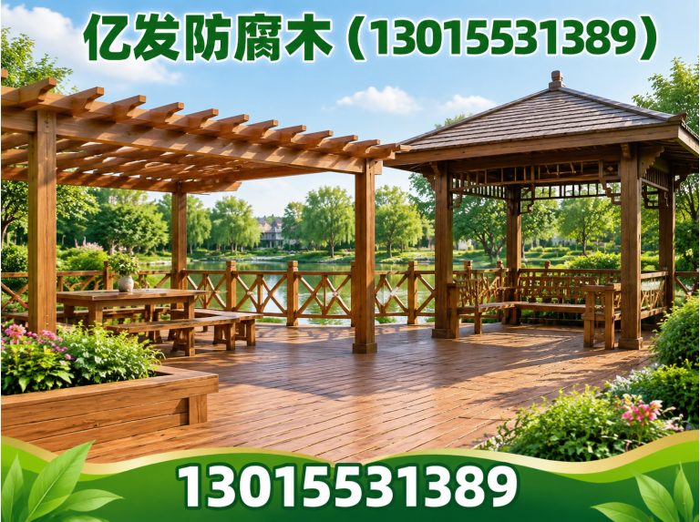 新密市亿发防腐木展示图